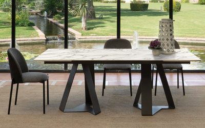 TABLE-MESA-TISCH CARCASSONNE 2EXT DEKTON KHALO + SHELL