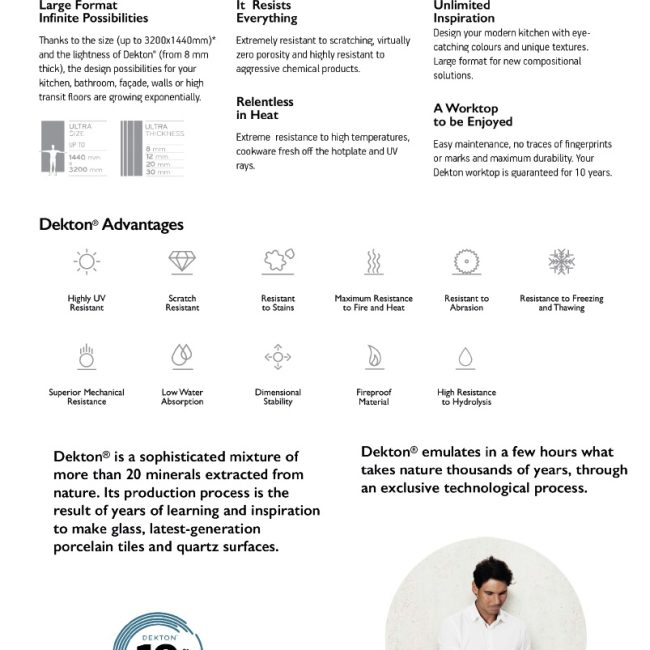 ADVANTATGES DEKTON BY COSENTINO