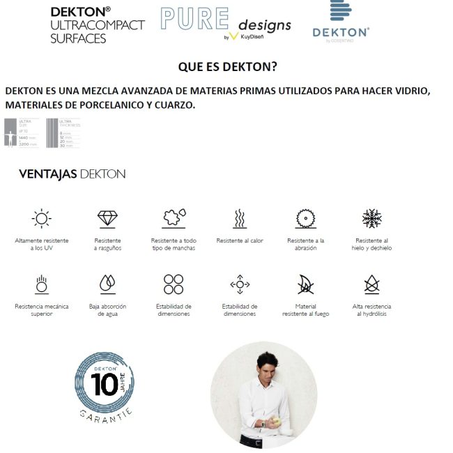 VENTAJAS DEKTON BY COSENTINO