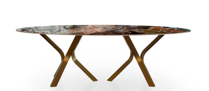 DINING TABLE KRON OVAL CERAMIC